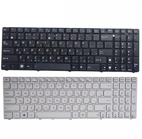 JYJYGDM Piezas de portátil Teclado RU for ASUS N50 N61 K52 K52F K53 K54 K72 K73 A53 A73 A52 U50 G51 G53 N51 N52 N53 G73 N70 N70S N73 N53 N53S A73 X53(Black)