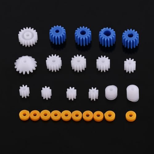 Flugzeugautomodell Kunststoff Spindelgetriebe 26 Stück Wearable Long Life Toy Accessoires für -Modelltechnologie Produktion für Alle Arten von Autos Roboter Geeignet
