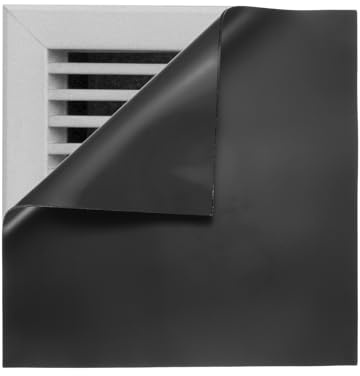 PATIKIL Rejillas Magnéticas Cuadradas 20x20 Cm, Cubiertas Para Rejillas De Piso Tapones Para Registros De Aire Cubiertas Antiruido Para Paredes Techos Y Suelos En Hogar Negro