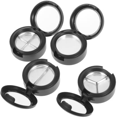ELAYARD 4 Stück Teiliges Leerer Lidschattenpaletten mit Transparenter Abdeckung Langlebige Tragbare Schminkboxen für Lidschatten Lippenstift DIY Kosmetikbehälter für Zuhause und Reisen