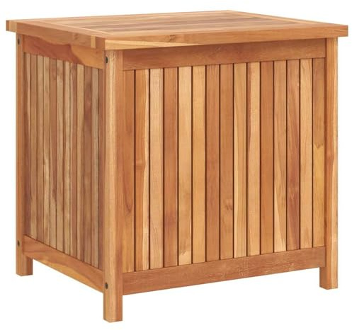 Mengtu Gartenbox aus Teakholz mit PE-Innenbeutel, wasserbeständig, 60x50x58 cm, für Garten und Terrasse 315379
