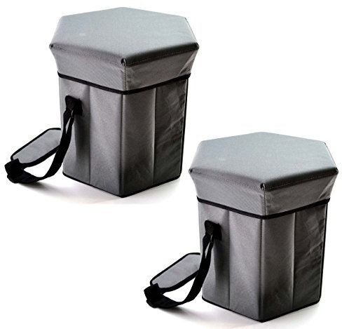 2er Set Kühltasche & Hocker Camping Picknick Kühlbox Eisbox Campinghocker