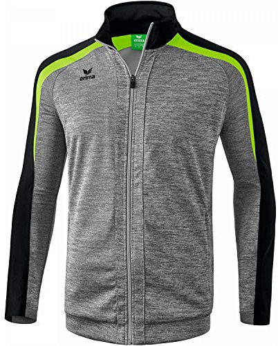ERIMA Herren Jacke Liga 2.0 Trainingsjacke, grau melange/schwarz/green gecko, 4XL, 1031807