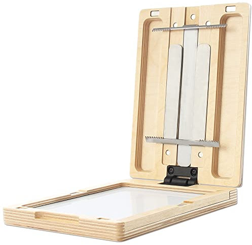 New Wave U.Go Plein Air Anywhere Pochade Box, Ultra Lightweight Baltic Birch Wood with Stainless Steel and Aluminum Construction, Small Measures 6 x 8 x 1.25 inches (00703)