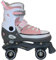 Cox Swain Kinder Rollschuhe -Joel- Größenverstellbar: XS(29-32), S(33-36), M(37-40), L(40-43)- ABEC5, Pink, XS(29-32)