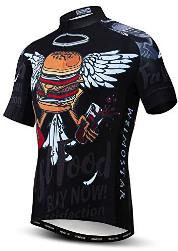 Radtrikot für Herren Tops Sommer Rennrad Bekleidung, Hamberger, 3XL (Brust 119/130 cm)