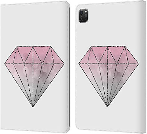 Head Case Designs Licenciado Oficialmente LebensArt Diamante Rosa Varios Oro Rosa Carcasa de Cuero Tipo Libro Compatible con Apple iPad Pro 11 2020/2021 / 2022