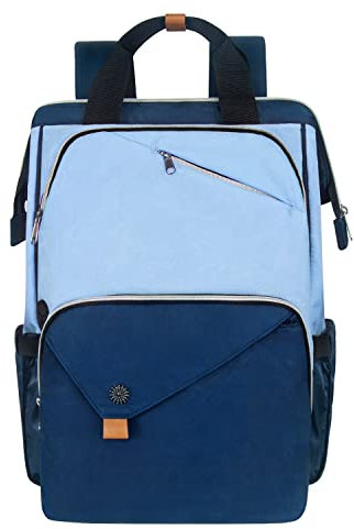 Hap Tim Mochila para computadora portátil, mochila de viaje para mujer, mochila de trabajo, mochila escolar para niñas, Verde oscuro