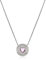 RADLEY Love Heart Ladies Sterling Silver & Light Pink Stone Necklace RYJ2133 One Size