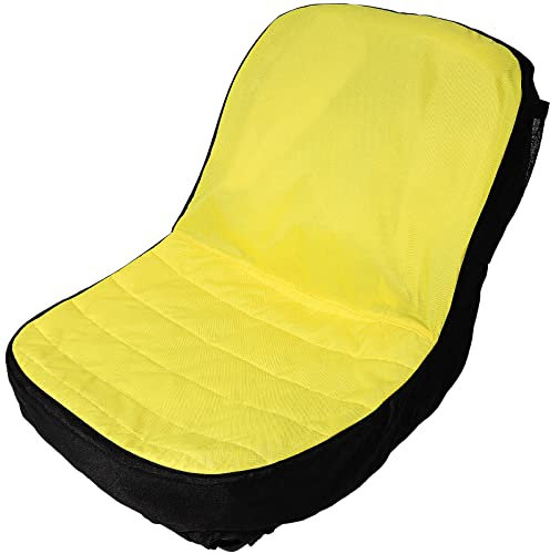 Grande Housse de siège LP92334, Housse de siège rembourrée et imperméable jusqu'à 45,7 cm de Haut, s'adapte Parfaitement aux sièges de Tondeuse John Deere et Gator, livrée avec Une Pochette de