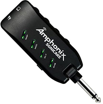 SONICAKE Amphonix Plug-In USB Chargable Portable Pocket Guitar Bass Headphone Amp Carry-On Bluetooth Bedroom Multi-Effects