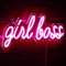 Lotvic Néon LED Girl Boss, Enseigne Lumineuse au Néon LED, Enseignes Lumineuses Décorations Murales, Rose LED Mot Lumière Signe Néons, LED Néon Signe Veilleuse pour Mur Fête Décor, Bar,Chambre,Mariage