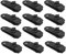 GQC 12Stück Große Plane Clips Lock, Krokodil Mund Clip Winddichtes Zelt Instant Clip Kunststoff Zelt Clip, Robuste Planenklammern, sofortige Markisenklemme für Zelte, schwarz (12)