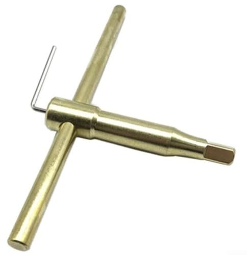 für Sourcing Map Drehfutterschlüssel, Drehmeißel, 10 mm, 12 mm, 14 mm, Drehfutter, Werkzeuge, Bohrfuttergriff, T-förmiger Schraubenschlüssel, 40cr Abschrecken (12 mm)