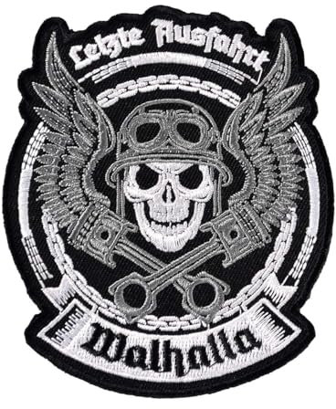 SONS OF ODIN Rückenpatch Aufnäher Gross Letzte Ausfahrt Walhalla 28x33cm Wikinger