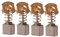 4 cepillos de carbono para taladro de martillo SDS inalámbrico Makita DHR202 BHR202 18V LXT