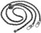 SSyang Metall Kette Trageriemen,120 cm Ersatz Schulter Riemen Kette,Handtaschenkette mit Schnallen,mit Verstellbarer Länge,DIY für Handtasche Damen Umhängetasche Tasche Geldbörse(Schwarz)