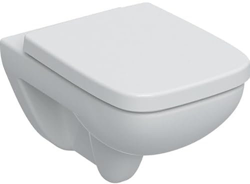 Geberit Renova Plan Set Wand-WC Tiefspüler, mit WC-Sitz, weiß, 501.758.00.1
