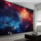 Wandtapete Traumhafte Galaxie Weltraum Fototapete, Mehrfarbig Vliestapete Bild Dekoration Wand-Dekor, 200 x 140 cm (B x H) Tapete Panorama Poster für Mädchen, Jungs Schlafzimmer Wohnzimmer