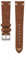 WB Original Wildleder-Uhrenarmband | Vintage Braun - 19 mm - Schließe: Silber Poliert | Leder | Ersatz-Armband