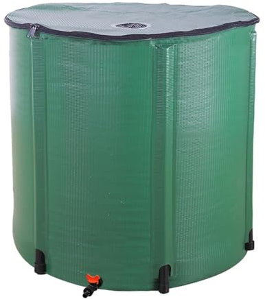 Outvita Récupérateur d’Eau de Pluie Pliable，Baril,Réservoir d’Eau de Pluie pour Jardin et Nettoyage，Vert Réutilisable Écologique 750Liters