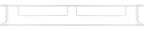 CM Garden - Balconcillo para Macetas, Portamacetas Ventana, Protector de macetas Ventana, Extensible 101-141 cm, Acero Lacado, Blanco | Incluye Tornillería