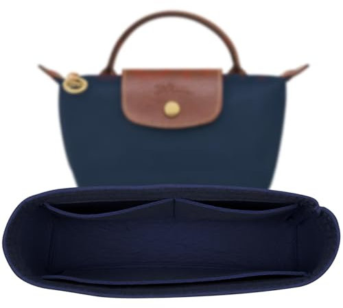 Sunshine smile Pliage Organizer Mini,Organizer für Longchamp Tasche Mini,Taschen Organizer für Longchamp Mini,Taschen Organizer für Longchamp Tasche Damen für Mini-Größe,Organizer-Einsatz,Einzel-Mini