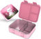 Jarlson® Brotdose Kinder mit Fächern MILI | Lunchbox BPA frei | Bento Box auslaufsicher | Snackbox | Jausenbox für Kindergarten und Schule |1000 ml - Leichtgewicht (Katze Rosa)