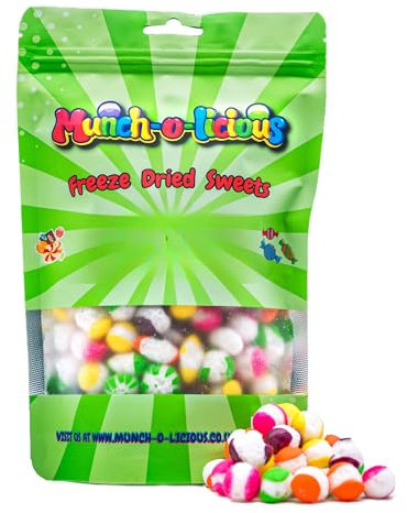 Munch-o-licious Freeze Dried Candy - Crazy Sour 100g Vegan Halal Treat - Fun TikTok UK Gift - American Sweets Freeze Dried from the UK - Perfect for Christmas