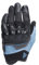 DAINESE - Guantes Ermex, Guantes de Moto de Verano para Mujer, Transpirables con Inserciones de Malla, Protectores Rígidos en Nudillos, Refuerzos de Piel, Pantalla Táctil, Negro y Azul, Talla M