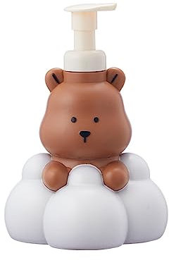 Haiki 250/500 ml Cartoon-Bär-Badezimmer mit diesem Cartoon-Bär-Schaumstoffspender, nachfüllbare Seifen- und Desinfektionsmittel-Flasche