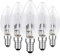 EASYIVY Halogen Glühbirne C35 E14 Kerze 42W, Halogen Kerzenbirnen Dimmbar Warmweiß 2700K, Klar Kerze Halogenlampe E14 für Kronleuchter, Pendelleuchten, Tischlampen, 5 Stück