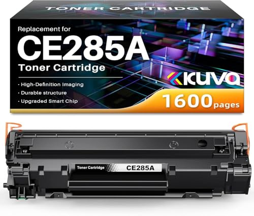 Kuva CE285A 85A Schwarz Toner Kompatibel für HP 85A Toner | für HP Laserjet P1102W P1102 M1212NF M1132MFP M1217NFW M1212 M1132 M1210 M1210MFP P1109 (1Pack)