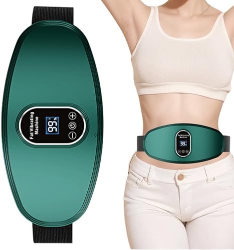 Mihauuke Massageur Abdominal - Ceinture Vibrante Massante Pour Ventre Plat,Appareil Sans Fil à Niveaux Réglables Brûle-Graisse pour Femmes | Stimulateur Sans Fil Brûleur De Graisse Pour Détente Et