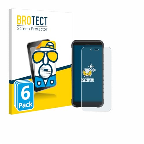 BROTECT Schutzfolie für Ulefone RugKing | 6 Stück Entspiegelnder Displayschutz Made in Germany Matte Displayschutz-Folie Anti-Reflex Anti-Fingerprint Einfache Montage