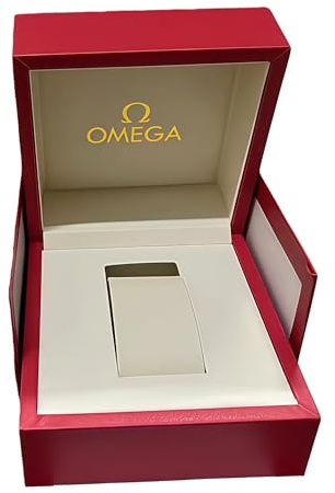 ROUREOX Guscio Rigido Conservazione Cofanetto Orologio Rosso Strutturato Finitura Morbido Fodera Protezione Porta Uomo Accessori Scatola per OMEGA