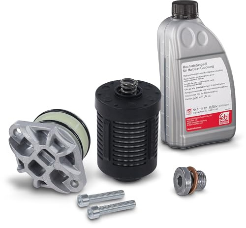 BESTPRICE Haldexfilter + 0,85l Haldex-Öl für Lamellenkupplung mit Kappe