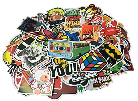 Cool Random Stickers Pack 55-500pcs Laptop Stickers Bomb Vinyl Stickers Variety for Computer Skateboard Luggage Car Motorcycle Bike Decal for Teens Adults kids