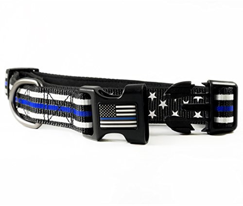 Thin Blue Line Stars & Stripes Collar American Flag LG