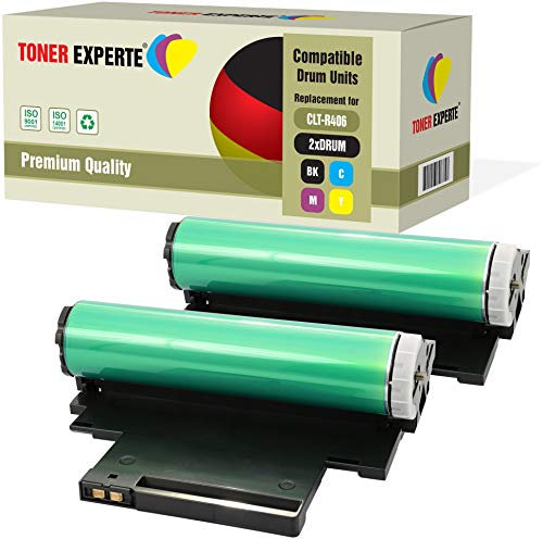 TONER EXPERTE 2-er Pack Trommel kompatibel zu CLT-R406 für Samsung Xpress SL-C410W C430W C460FW C460W C467W C480FN C480FW C480W CLP-360 CLP-365 CLP-365W CLX-3305 CLX-3305FN CLX-3305FW CLX-3305W