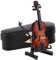 8cm Höhe Mini Miniatur Violine Holzinstrument Modell mit Ständer, Bogen und Geschenkbox Mini Musikinstrument Miniatur Puppenhaus Modell Hauptdekoration