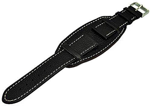 Uhrenarmband Kalbleder mit Unterlegteil 22mm Dunkelbraun U-Boot