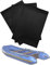 Boat Repair Kit with PVC Patches Set Accessory Boat Repair Patch, 3pcs PVC Repair Patches Kit Set Kayak Patch Repair Kit for Inflatable Raft Boat Canoe Kayak