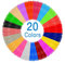 Fulushou 3D Druckfilament, 20 Farben, 1.75 mm, 5 m, 15.85 g, PLA, Polylactide, 0.32 kg
