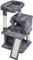 Yaheetech Arbre à Chat avec Griffoir et Poteaux en Sisal Centre d'activités 2 Niches 1 Boule de Peluche et 1 Platforme 49 x 45,5 x 91 cm Gris Foncé