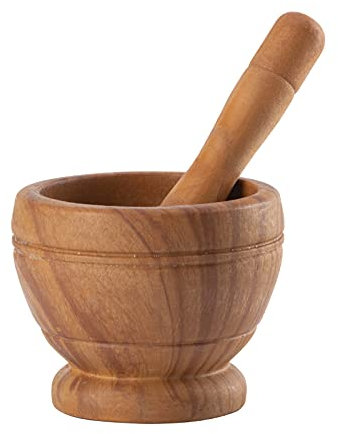 Bulaned Mortier et Pilon, Presse-ail, Broyeur de Gingembre, Ensemble de Broyage d'épices, Hachoir à l'ail, Broyeur Broyeur d'herbes