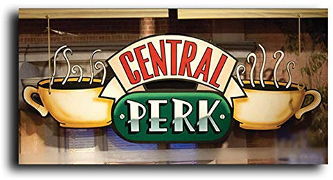 Central Perk Cafe Friends TV Show Canvas Painting Poster e stampe Scandinavo Wall Art Picture for Living Room Decor 20x40cm Senza Cornice
