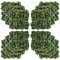 Outsunny 12 Stück künstliches Pflanzenwand Hecke 50x50 cm UV-Schutz Sichtschutz Glanzmispeln Design Heckenpflanze für Garten Outdoor Dekor