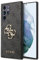 Guess GUHCS22L4GMGGR Hülle für S908 S22 Ultra grau 4G Big Metal Logo 1 Rosa S-XL