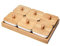 JasCherry Snackschalen Dipschalen mit hölzern Deckeln und Tablett, Keramik-Snack-Serviertablett, Schälchen Set auf hölzern Tablett- Ideal für Soße, Dips, Gewürze, Kräuter, Snacks, Salz, Pfeffer